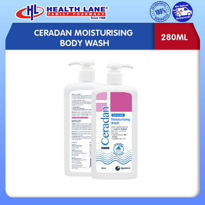 CERADAN MOISTURISING BODY WASH (280ML)
